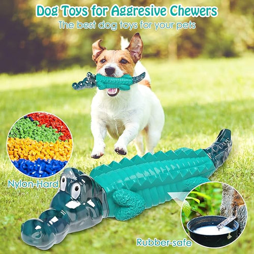 Dog Toys for Aggressive Chewers - Tough,Indestructible Dog Chew Toys for Large, Medium,Small Breed to Keep Them Busy